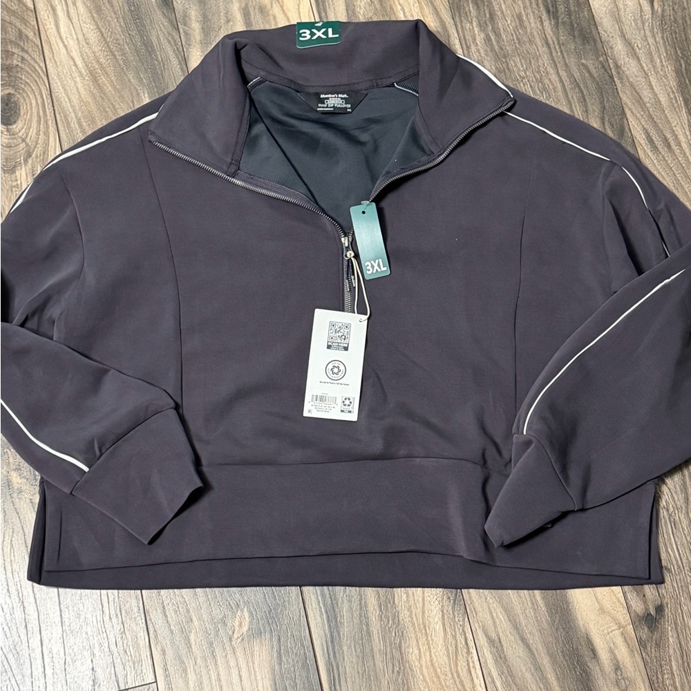3XL Quarter-Zip Pullover members mark